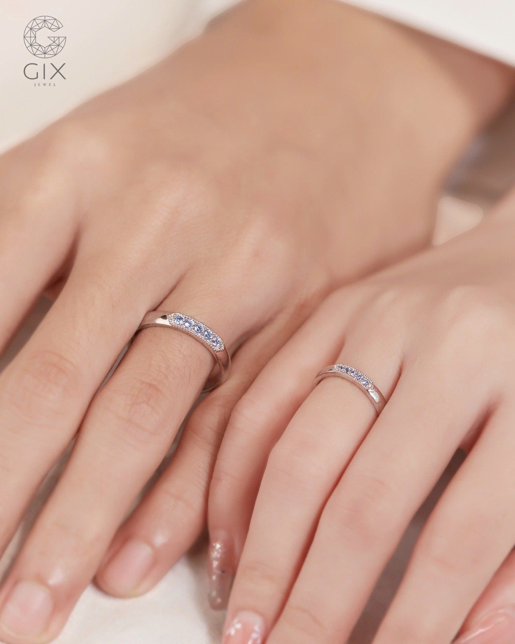  Nhẫn cưới Birthstone - GCR25050149 | Gix Jewel 
