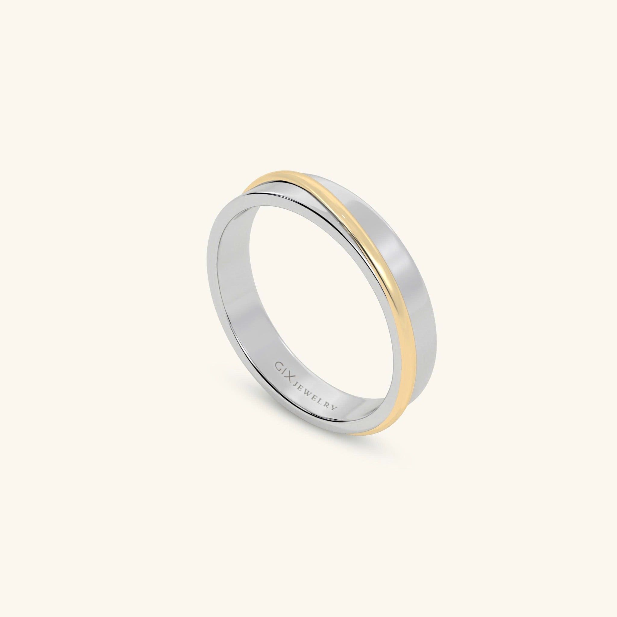  Nhẫn cưới vàng 10k thiết kế riêng - GCR25050234 | Gix Jewel 