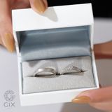  Nhẫn cưới Eternity vàng 610 đính kim cương Gixjewel - GCR25050114 