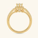  Nhẫn cầu hôn vàng 10k Halo Promise | Gix Jewelry 