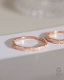  Nhẫn cưới Mature Loop vàng hồng 18k thiết kế riêng Gix Jewel 