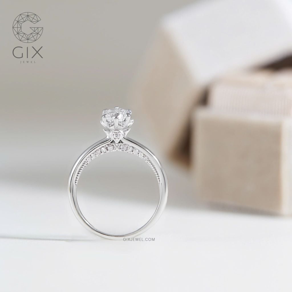  Nhẫn cầu hôn vàng 18k Eternelle | Gixjewel 