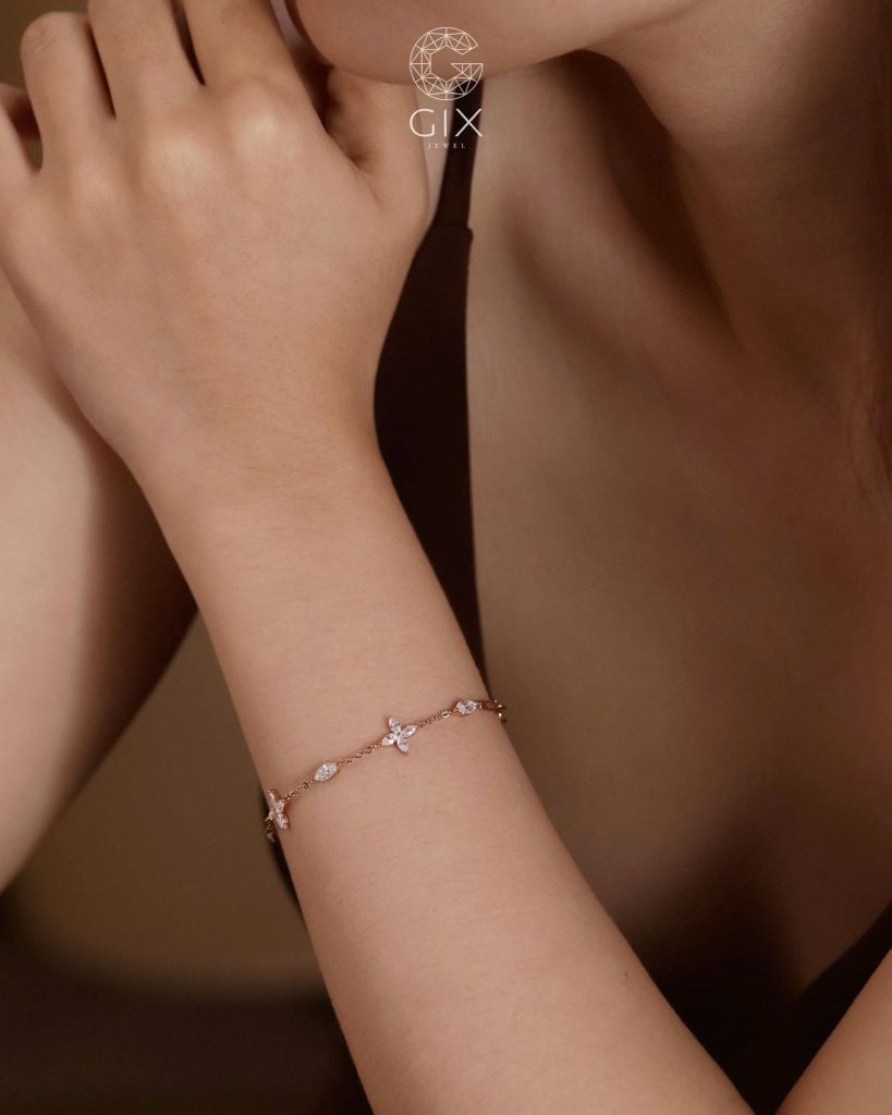 Lắc tay Marquise Petals đính đá | Gix Jewel