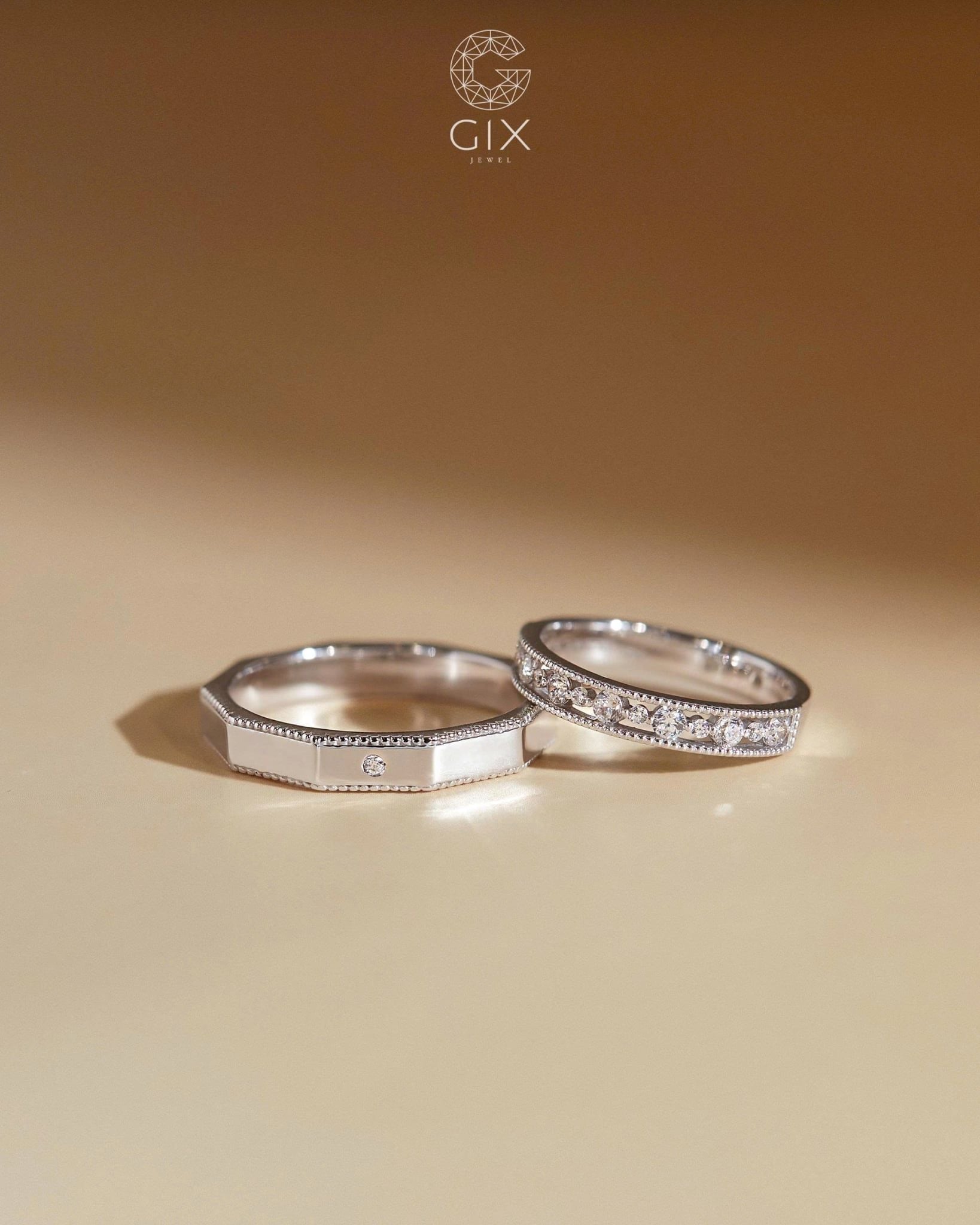  Nhẫn cưới thiết kế - GCR25050336 | Gix Jewel 