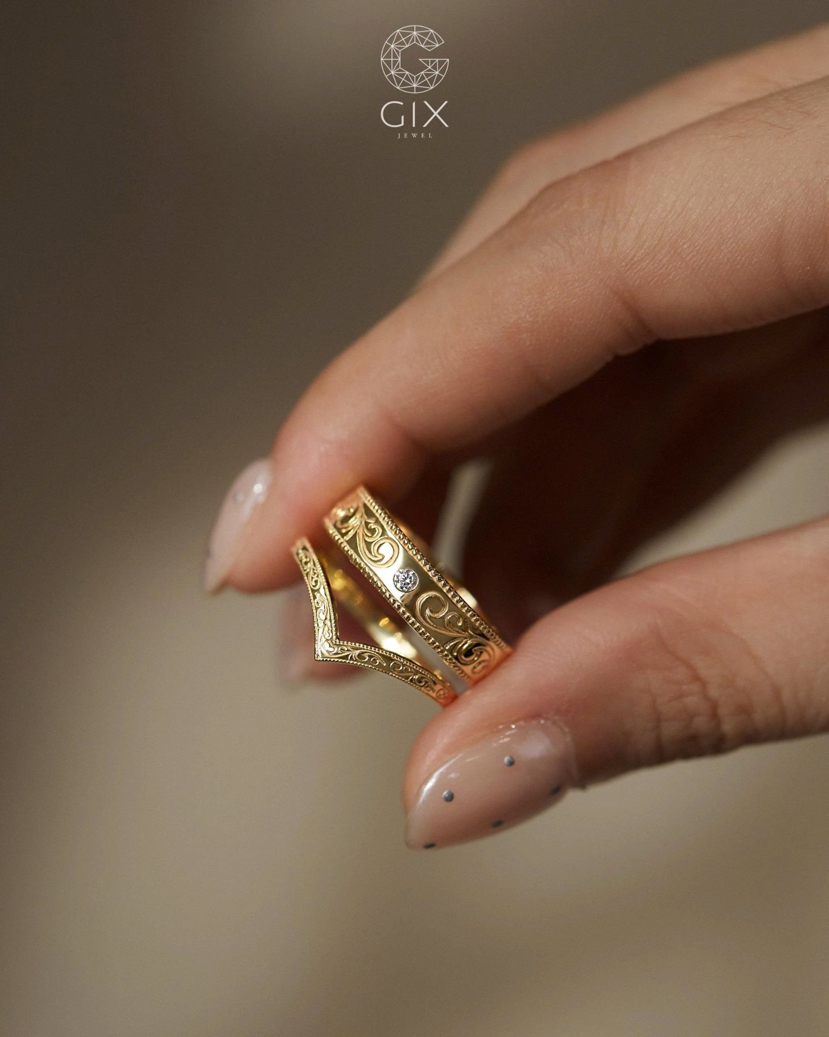  Nhẫn cưới thiết kế riêng - GCR25050329 | Gix Jewel 