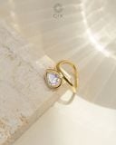  Nhẫn kim cương pear sang trọng - GNN25050177 | Gix Jewel 