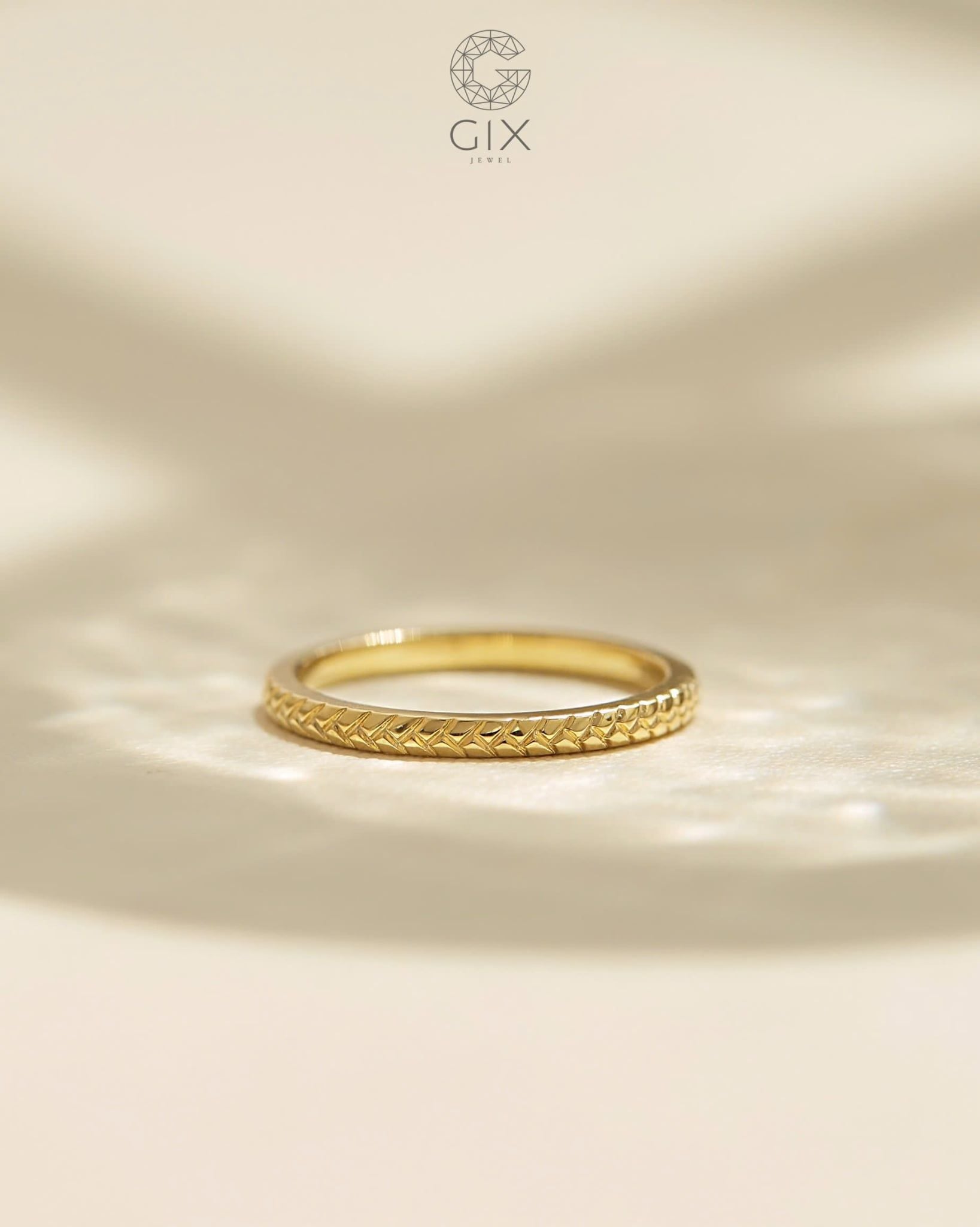  Nhẫn nữ mảnh khứa đai minimalist - GNN25050146 | Gix Jewel 