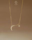  Dây chuyền sao trăng đính đá tấm - GNL25050064 | Gix Jewel 