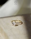  Nhẫn Cầu Hôn Kim Cương Vàng 18K - Oval Dream | Gix Jewel 
