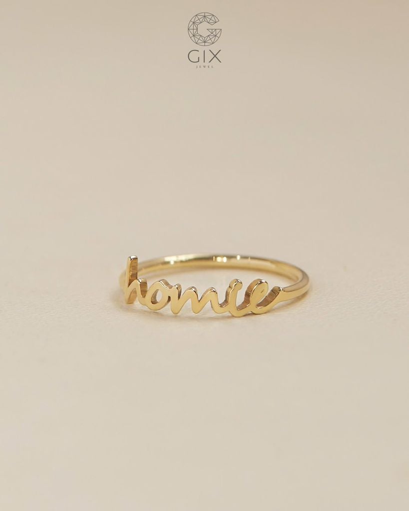  Nhẫn chữ cái theo tên riêng - GNN25050176 | Gix Jewel 