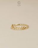  Nhẫn chữ cái theo tên riêng - GNN25050176 | Gix Jewel 