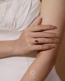  Nhẫn vàng nữ đính đá Amethyst - GNN25050202 | Gix Jewel 
