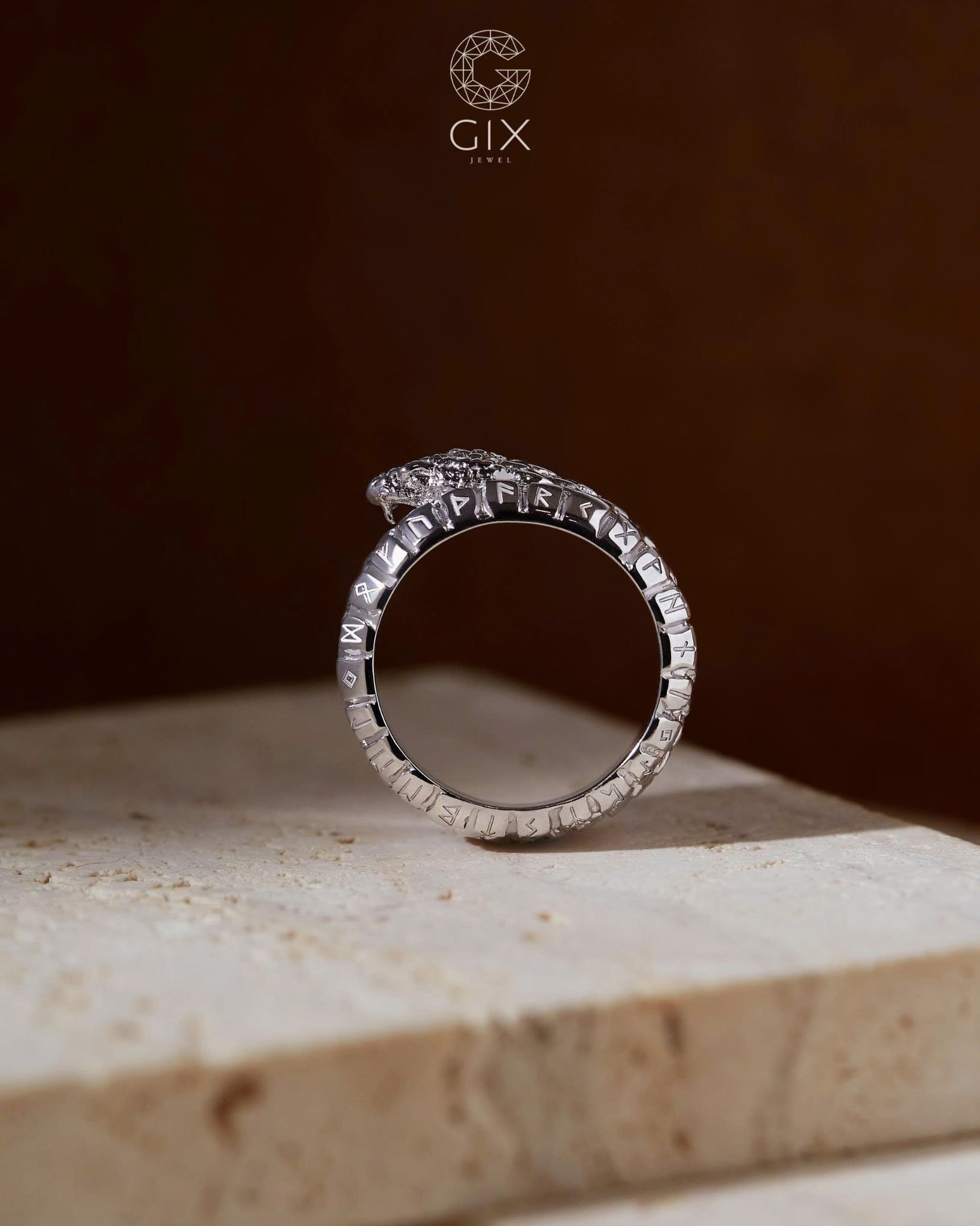  Nhẫn thiết kế hình rắn Jörmungandr - GNN25050203 | Gix Jewel 