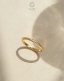  Nhẫn nữ mảnh khứa đai minimalist - GNN25050146 | Gix Jewel 