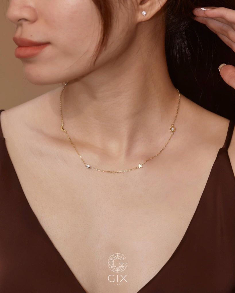 Dây chuyền choker Sun Moon Star - GNL25050080 | Gix Jewel