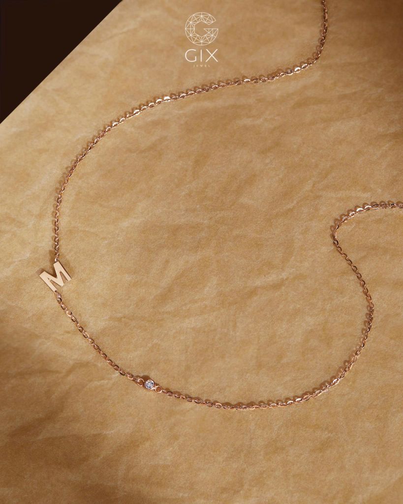 Dây chuyền chữ kèm đá treo dây - GNL250500313 | Gix Jewel