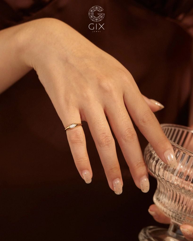  Nhẫn signet đính đá - GNN25050179 | Gix Jewel 