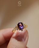  Nhẫn vàng nữ đính đá Amethyst - GNN25050202 | Gix Jewel 