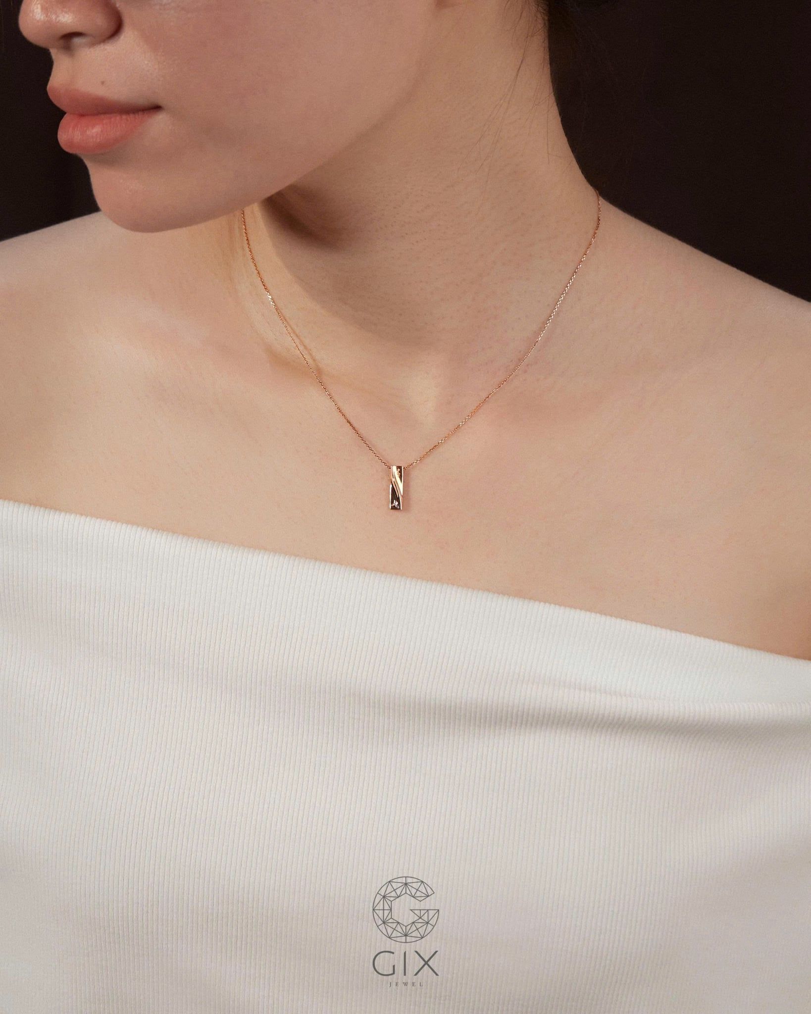  Dây chuyền đôi hình hộp khắc tên - GNL25050311 | Gix Jewel 