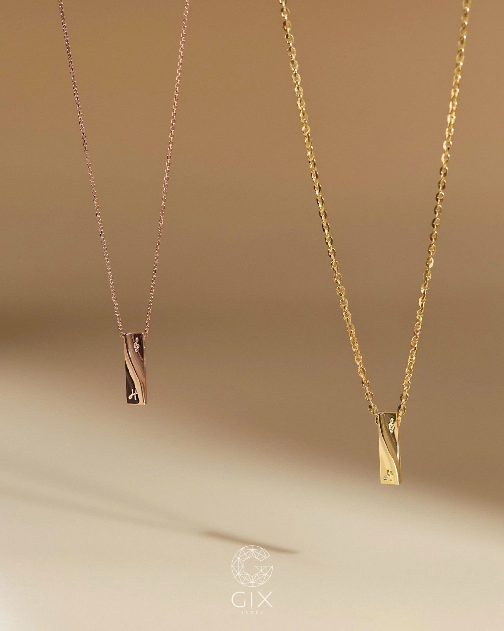  Dây chuyền đôi hình hộp khắc tên - GNL25050311 | Gix Jewel 