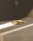  Nhẫn signet mini đính đá Marquise - GNN25050179 | Gix Jewel 