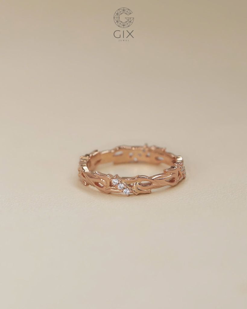  Nhẫn nữ hoa văn vô cực - GNN25050170 | Gix Jewel 