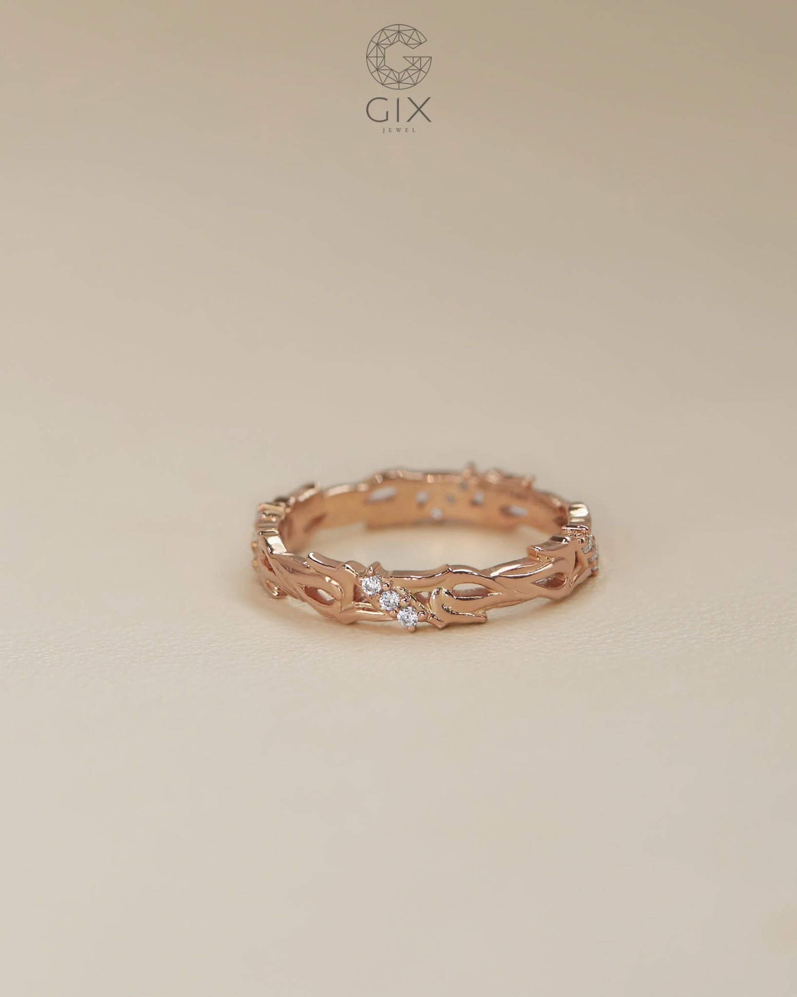  Nhẫn nữ hoa văn vô cực - GNN25050170 | Gix Jewel 