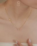  Dây chuyền chữ cái mảnh & đính đá cao cấp | Gix Jewel 