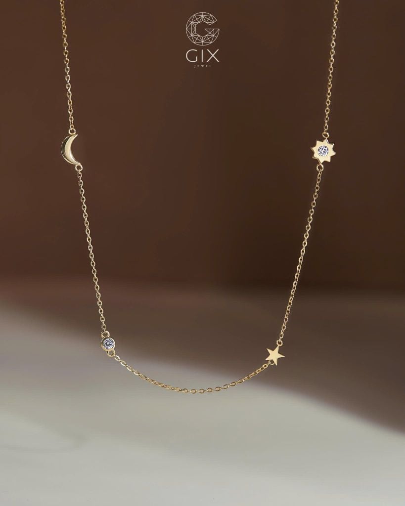 Dây chuyền choker Sun Moon Star - GNL25050080 | Gix Jewel