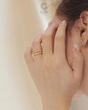  Nhẫn nữ đính kim cương tấm - GNN25050137 | Gix Jewel 