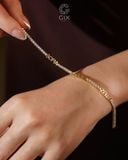  Lắc tay tennis kèm chữ cái đính đá tấm | Gix Jewel 