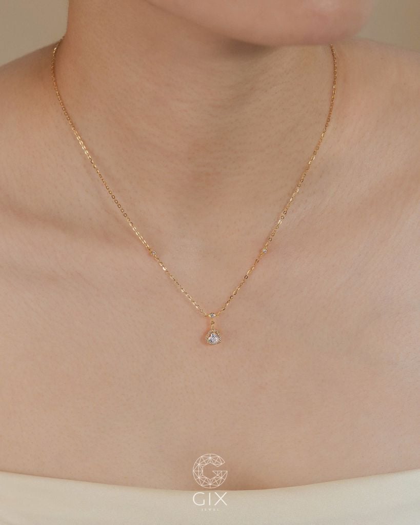  Dây chuyền trái tim đính đá cao cấp - GNL25050050 | Gix Jewel 