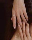  Nhẫn trái tim nguyên vòng đính đá cao cấp | Gix Jewel 