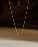  [CÓ SẴN] Dây chuyền tourmaline vàng vàng 14k 
