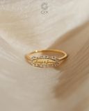  Nhẫn khắc tên đính đá cao cấp - GNN25050180 | Gix Jewel 