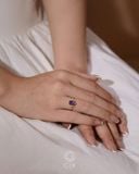  Nhẫn vàng nữ đính đá Amethyst - GNN25050202 | Gix Jewel 