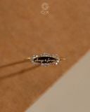  Nhẫn khắc tên đính đá cao cấp - GNN25050180 | Gix Jewel 