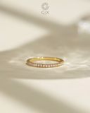  Nhẫn nữ đính kim cương tấm - GNN25050137 | Gix Jewel 