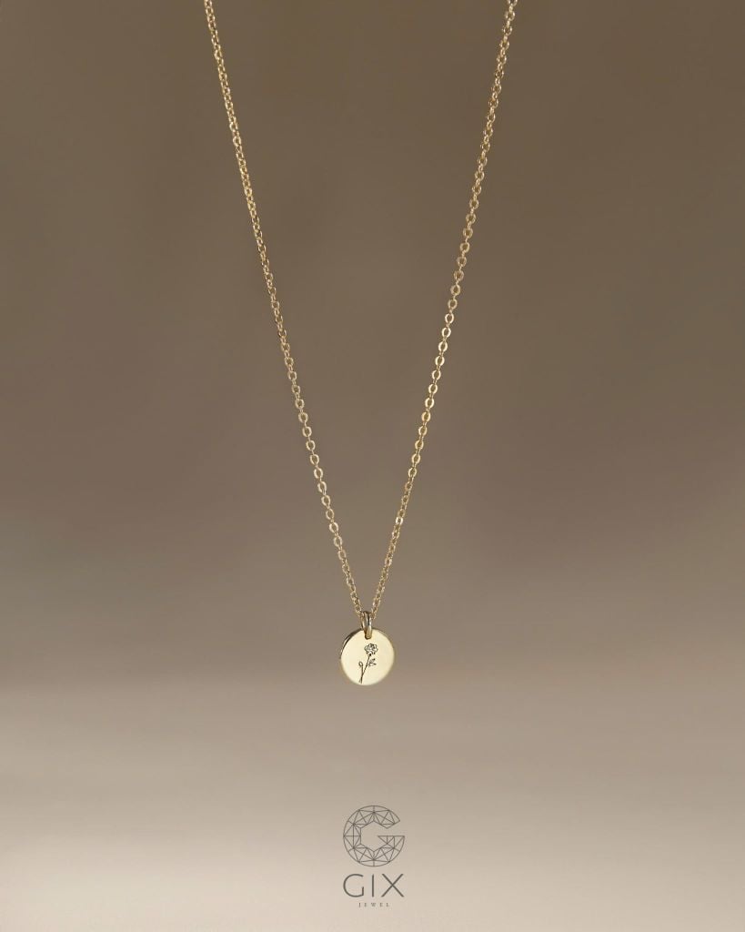  Dây chuyền mặt tròn mini khắc theo yêu cầu | Gix Jewel 
