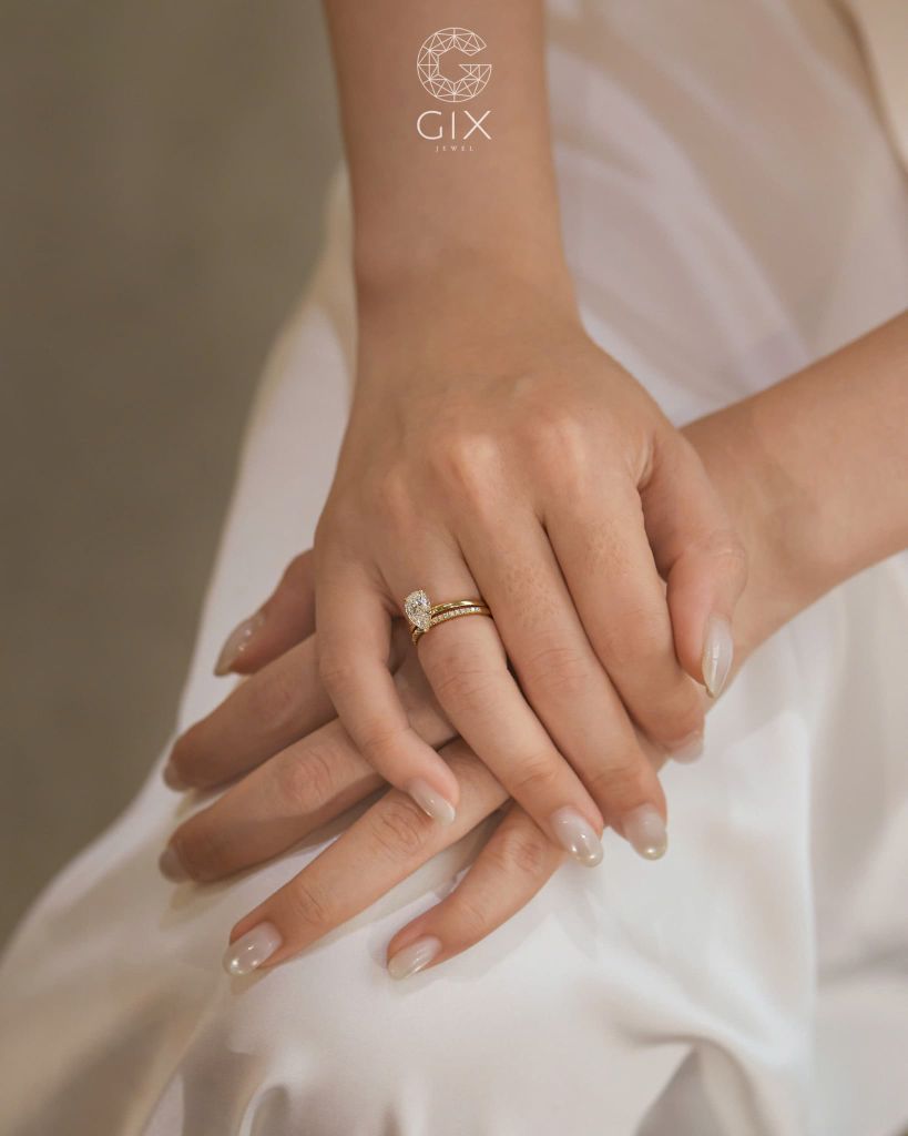  Nhẫn cầu hôn Pear Solitaire - GCH25050167 | Gix Jewel 