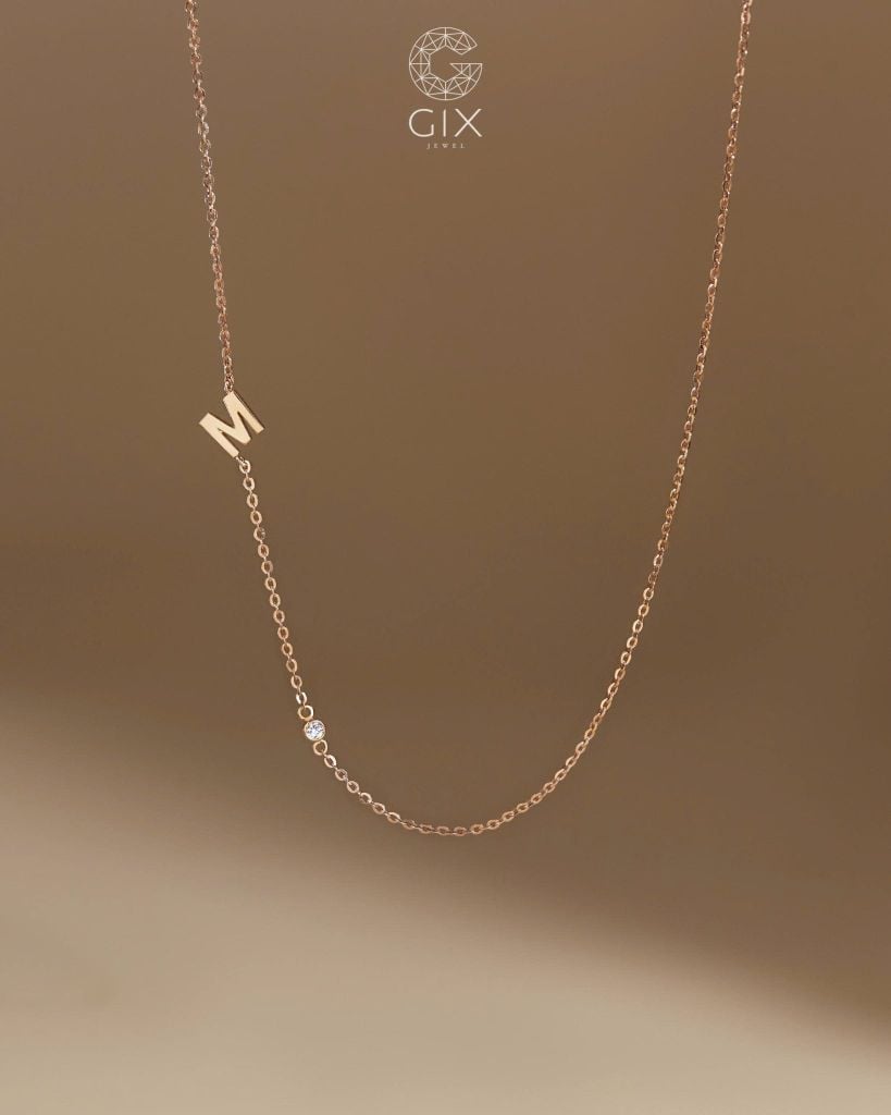 Dây chuyền chữ kèm đá treo dây - GNL250500313 | Gix Jewel