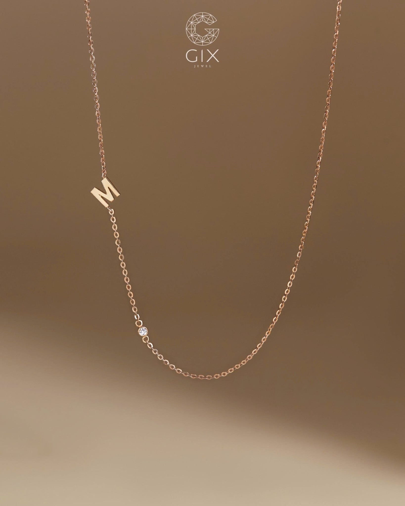  Dây chuyền chữ kèm đá treo dây - GNL250500313 | Gix Jewel 