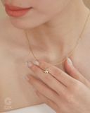  [CÓ SẴN] Dây chuyền hoa vàng vàng 14k | Gix Jewel 