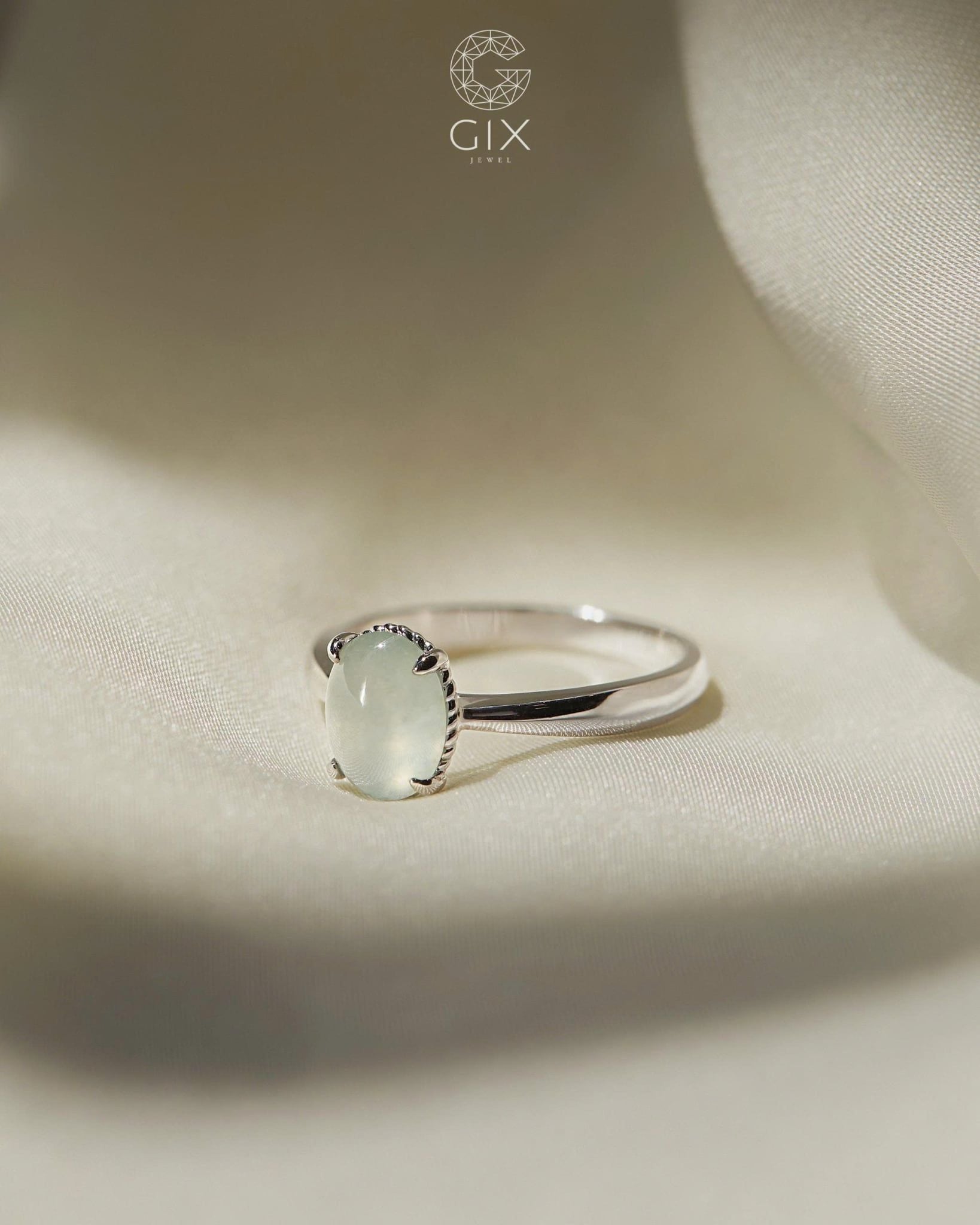 Nhẫn nữ vàng đính đá Cabochon - GNN25050189 | Gix Jewel 