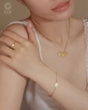  Lắc tay nữ khắc tên sợi khoen lật đẹp | Gix Jewel 