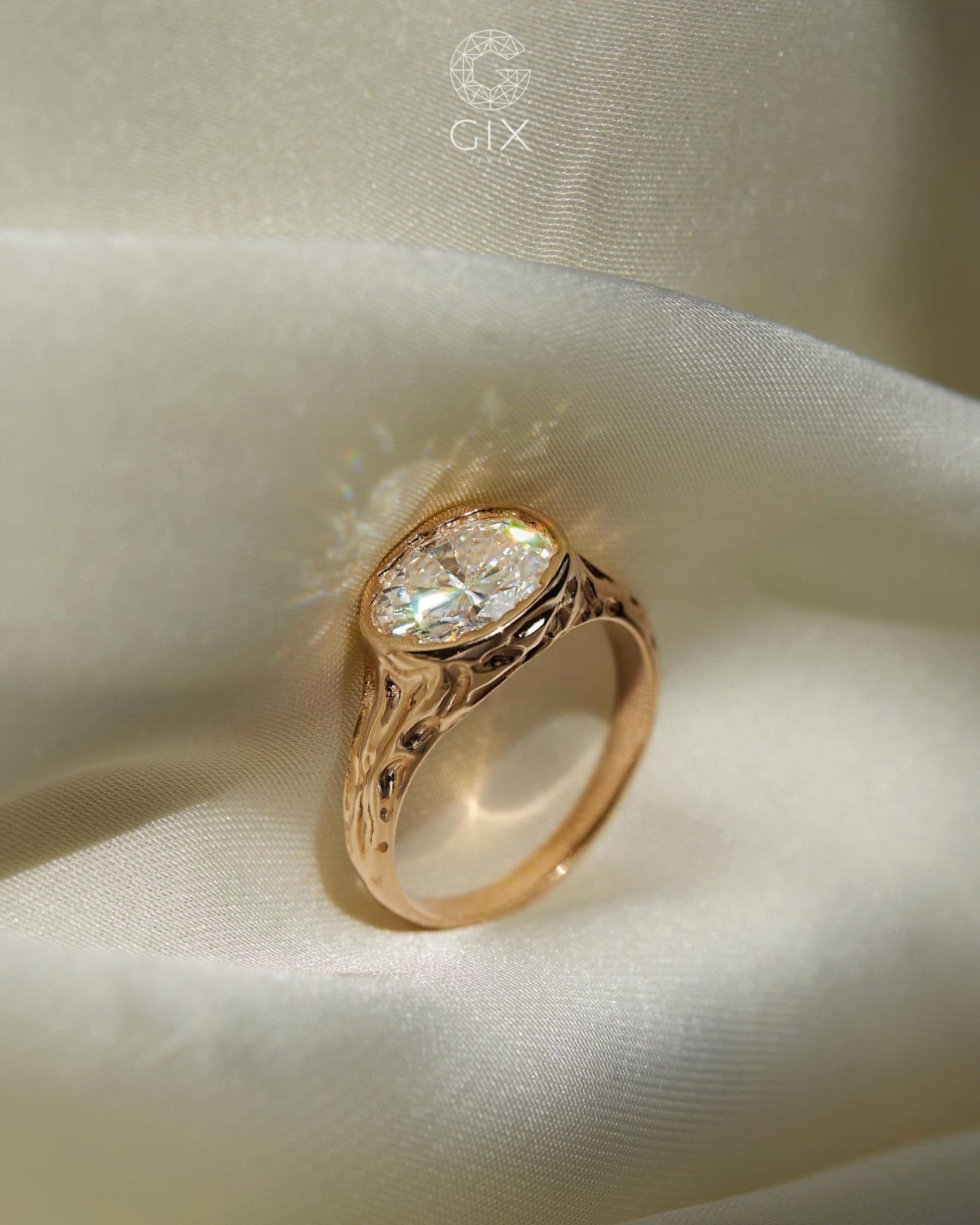  Nhẫn East-West Oval - GNN25050201 | Gix Jewel 