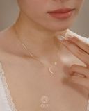  Dây chuyền sao trăng đính đá tấm - GNL25050064 | Gix Jewel 