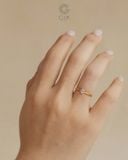  Nhẫn nữ đơn giản đính đá cao cấp - GNN25050126 | Gix Jewel 