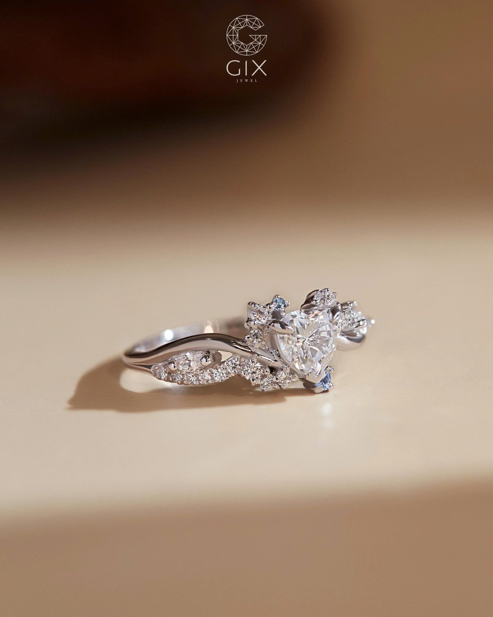  Nhẫn cầu hôn Heart Princess - GCH25050174 | Gix Jewel 