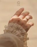  Nhẫn signet mini đính đá Marquise - GNN25050179 | Gix Jewel 